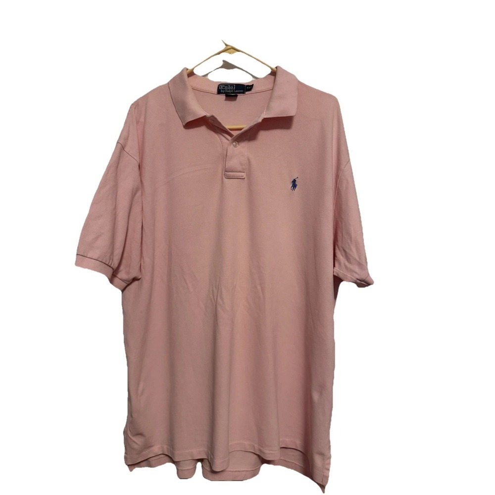 Polo Ralph Lauren Men's Pink Polo T Shirt Short Sleeve Size XL
